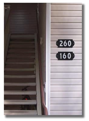 Multi-Housing Number Signs, Apartment Number Signs, Reflective Address Markers