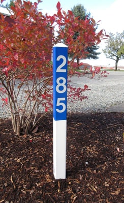 Reflective Address Signs